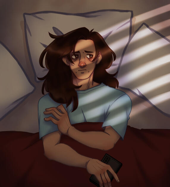 Redraw of a Self Portrait done in 2018 (2022)