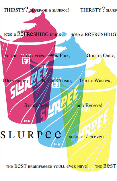 Bradbury Thompson style Slurpee Poster (2019)