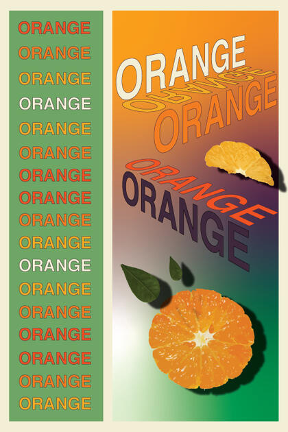 Orange Type Poster (2023)